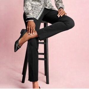 Black Ankle Pants With Side Zip! Talbots